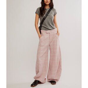 🆕 FREE PEOPLE Tegan Barrel Trousers / Pale Mauve